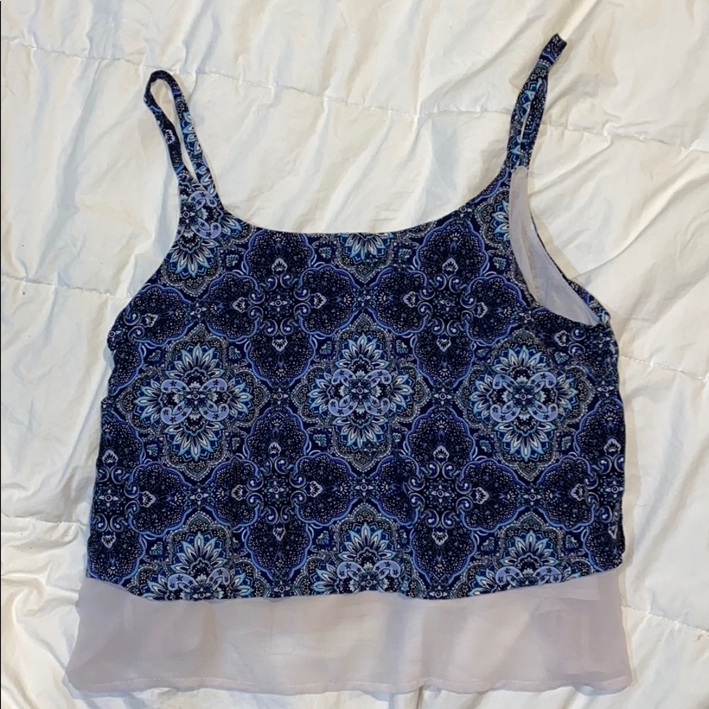 CUTE FLORAL SUMMER TANK TOP